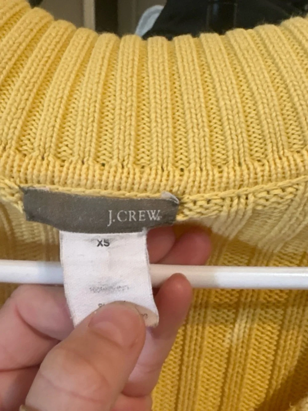 J. Crew Sunny Yellow Ribbed Crewneck Sweater